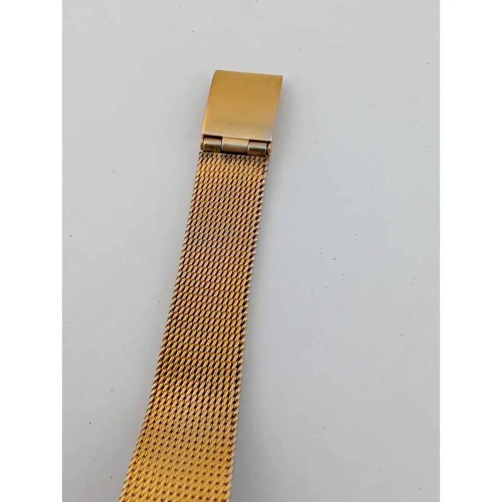 Vintage Timex Mechanical Watch‎ Women 19mm Case Mesh Metal Band- Working